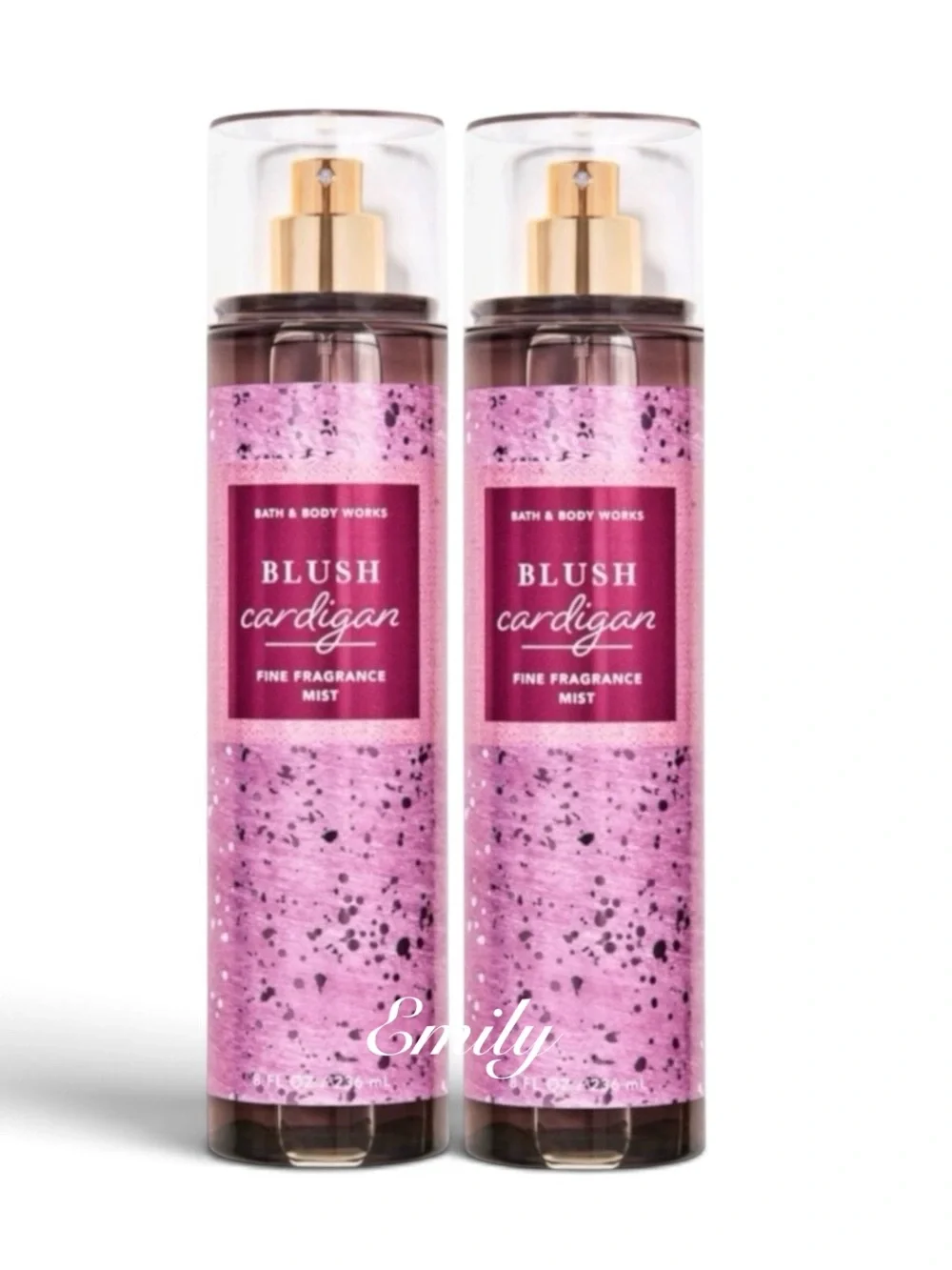 Bath & Body Works BLUSH CARDIGAN Fine Fragrance Mist 8 fl oz Duo